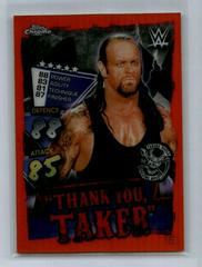The Undertaker [Orange] #123 Wrestling Cards 2021 Topps Slam Attax Chrome WWE Prices