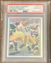 Aaron Rodgers [Passing Refractor] #TC75 Football Cards 2009 Topps Chrome Prices