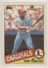 Terry Pendleton Baseball Cards 1985 Topps Tiffany Prices