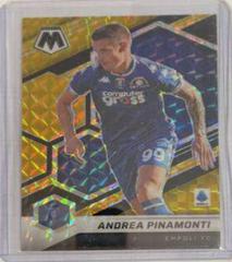 Andrea Pinamonti [Black Gold Choice Mosaic] Soccer Cards 2021 Panini Mosaic Serie A Prices