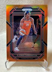 DiJonai Carrington [Orange] #1 Basketball Cards 2023 Panini Prizm WNBA Prices