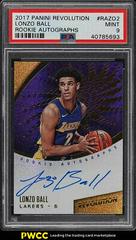 Lonzo Ball Basketball Cards 2017 Panini Revolution Rookie Autographs Prices