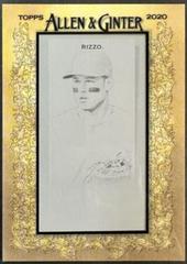 Anthony Rizzo [Mini Black Border] #86 Baseball Cards 2020 Topps Allen & Ginter Prices