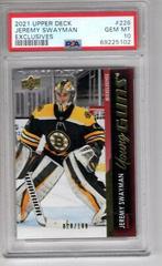 Jeremy Swayman [Exclusives] Hockey Cards 2021 Upper Deck Prices