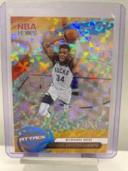 Giannis Antetokounmpo [Hyper Gold] #8 Basketball Cards 2023 Panini Hoops Attack the Rack Prices