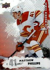 Matthew Phillips #RC-27 Hockey Cards 2021 Upper Deck Rookie Class Prices