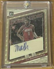 TyTy Washington Jr. [Gold] #RDS-TYW Basketball Cards 2022 Panini Donruss Optic Rookie Dominators Signatures Prices