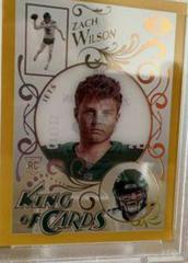 Zach Wilson [Gold] #KC-12 Football Cards 2021 Panini Illusions King of Cards Prices