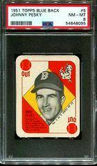 Johnny Pesky #5 Baseball Cards 1951 Topps Blue Back Prices