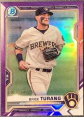 Brice Turang [Purple Refractor] #BCP-10 Baseball Cards 2021 Bowman Chrome Prospects Prices