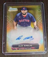 Alex Binelas [Gold] #PA-AB Baseball Cards 2022 Bowman Sterling Prospect Autographs Prices