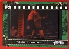 The Rock vs. John Cena [Dark Green] #FS-RC Wrestling Cards 2021 Topps WWE Match Film Strips Relics Prices