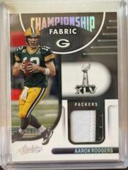 Aaron Rodgers [Silver] Football Cards 2022 Panini Absolute Championship Fabric Prices