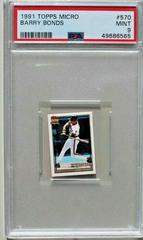 Barry Bonds #570 Baseball Cards 1991 Topps Micro Prices