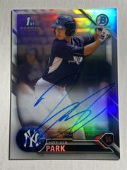 Hoy Jun Park [Refractor] Baseball Cards 2016 Bowman Chrome Prospect Autograph Prices