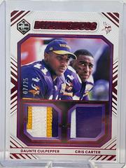 Daunte Culpepper, Cris Carter [Ruby] Football Cards 2022 Panini Limited Dynamic Duos Prices