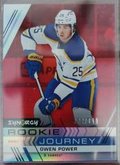 Owen Power [Red] #RJ-10 Hockey Cards 2022 Upper Deck Synergy Rookie Journey Away Prices