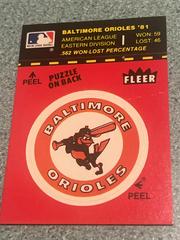 Baltimore Orioles Baseball Cards 1982 Fleer Team Logo Stickers Prices