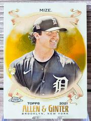 Casey Mize [Gold Refractor] Baseball Cards 2021 Topps Allen & Ginter Chrome Prices