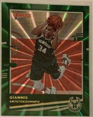 Giannis Antetokounmpo [Green Laser] #104 Basketball Cards 2020 Donruss Prices