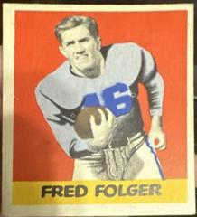 Fred Folger [Gray Jersey] #83 Football Cards 1948 Leaf Prices