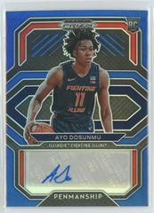 Ayo Dosunmu [Blue Wave] #RS-AYO Basketball Cards 2021 Panini Prizm Rookie Signatures Prices
