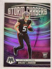 Drake London #SC-15 Football Cards 2022 Panini Mosaic Storm Chasers Prices