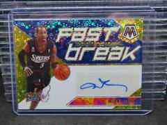 Allen Iverson [Gold] Basketball Cards 2019 Panini Mosaic Autographs Fast Break Prices