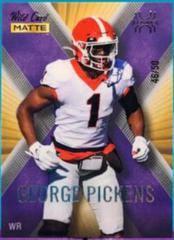 George Pickens [Gold Purple] Football Cards 2022 Wild Card Matte X Plode Prices