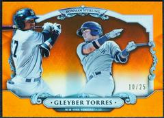 Gleyber Torres [Orange Refractor] #BS-GT Baseball Cards 2018 Bowman Chrome Sterling Continuity Prices