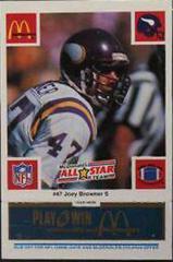 Joey Browner [Blue] #47 Football Cards 1986 McDonald's All Stars Prices