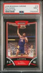 Pau Gasol #16 Basketball Cards 2008 Bowman Chrome Prices