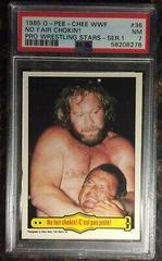 No Fair Chokin' Wrestling Cards 1985 O Pee Chee WWF Prices