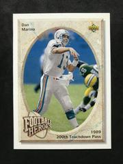 Dan Marino [1989 200th T.D. Pass] #33 Football Cards 1992 Upper Deck Heroes Prices