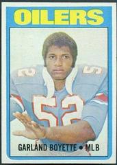 Garland Boyette Football Cards 1972 Topps Prices