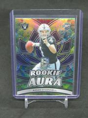 Aidan O'Connell [Splatter Neon] #24 Football Cards 2023 Panini Spectra Rookie Aura Prices