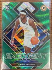 Isaiah Jackson [Green Wave] #2 Basketball Cards 2021 Panini Prizm Emergent Prices