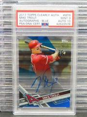 Mike Trout [Blue] Baseball Cards 2017 Topps Clearly Authentic Autographs Prices