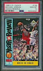 Michael Jordan [Reserve] #198 Basketball Cards 1998 UD Choice Prices