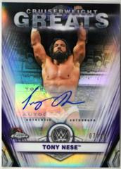 Tony Nese [Black Refractor] Wrestling Cards 2021 Topps Chrome WWE Cruiserweight Greats Autographs Prices