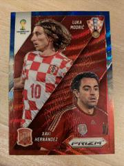 Luka Modric, Xavi Hernandez [Blue Prizm] Soccer Cards 2014 Panini Prizm World Cup Matchups Prices