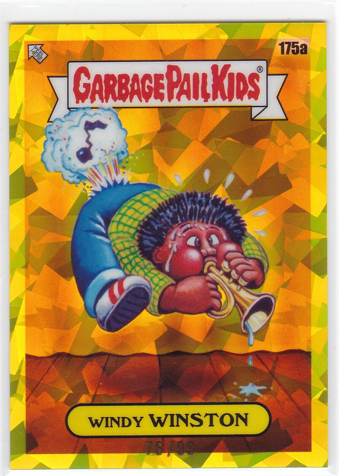 Windy WINSTON [Yellow] #175a Garbage Pail Kids 2022 Sapphire