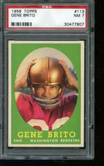 Gene Brito #113 Football Cards 1958 Topps Prices