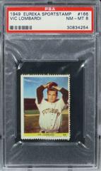 Vic Lombardi #166 Baseball Cards 1949 Eureka Sportstamps Prices