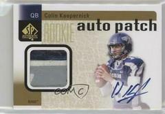 Colin Kaepernick [Autograph Patch] Football Cards 2011 SP Authentic Prices