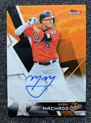 Manny Machado [Orange Wave Refractor] #MM Baseball Cards 2018 Topps Finest Autographs Prices