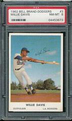 Willie Davis #3 Baseball Cards 1962 Bell Brand Dodgers Prices