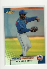 Rickey Henderson [Refractor] #159 Baseball Cards 1999 Finest Prices