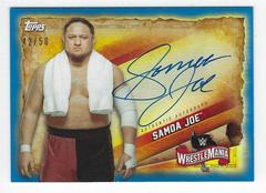 Samoa Joe [Blue] #A-SJ Wrestling Cards 2020 Topps WWE Road to WrestleMania Autographs Prices