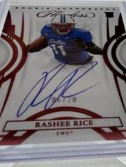 Rashee Rice [Autograph Ruby] #107 Football Cards 2023 Panini Flawless Collegiate Prices